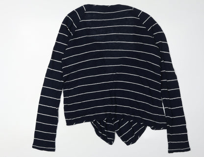 Crew Clothing Co. Women's Blue Striped Cardigan Size 12
