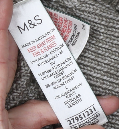 Marks and Spencer Men's Grey Pullover Jumper M
