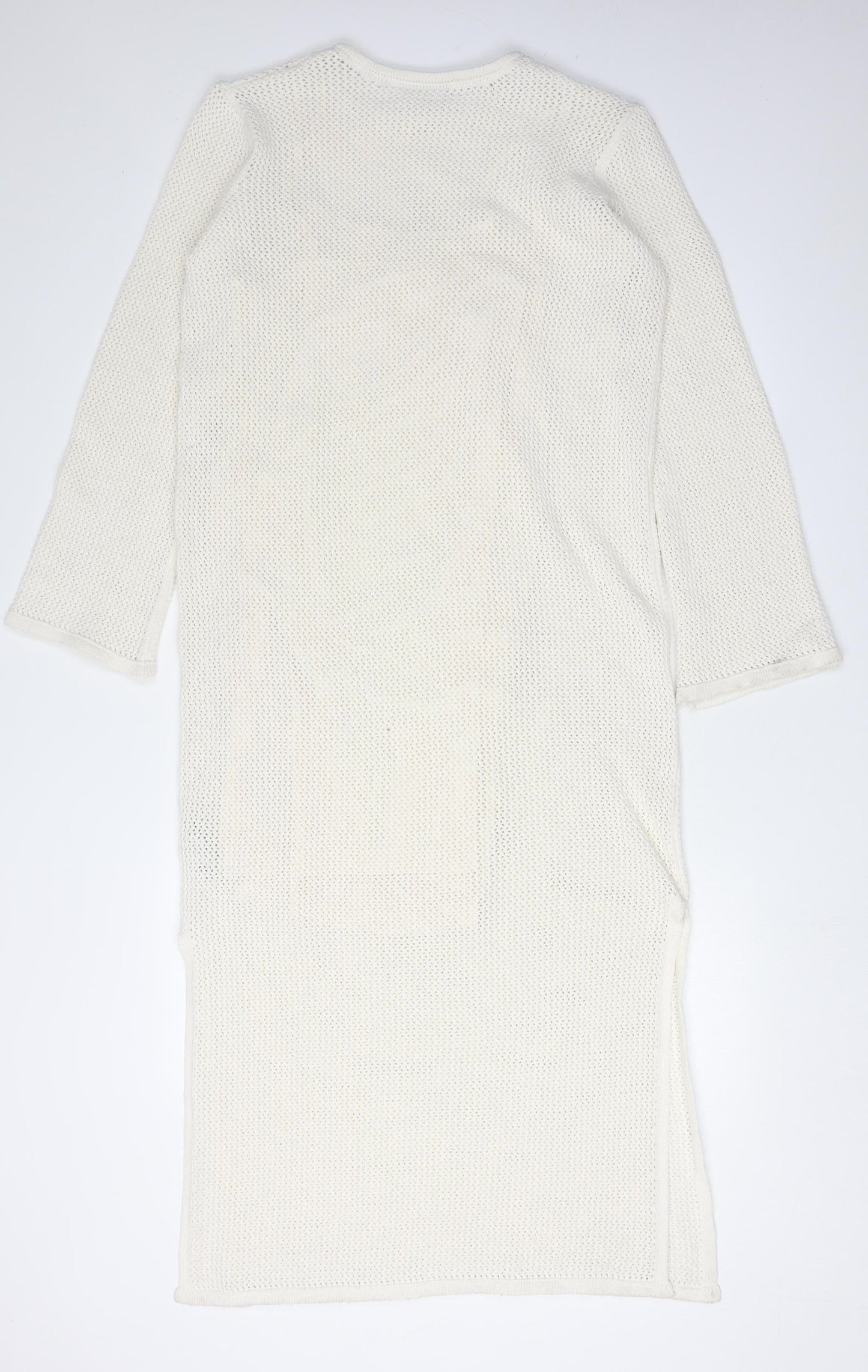 Marks and Spencer Women's Ivory Midi Jumper Dress M