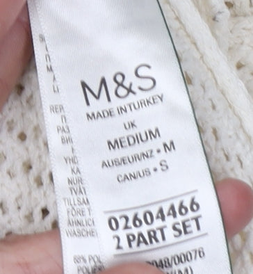 Marks and Spencer Women's Ivory Midi Jumper Dress M