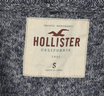 Hollister Men's Grey Cardigan, Size S, V-Neck, Buttons