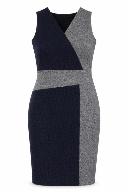 Next Women's Black & Grey Sheath Dress, Size 12