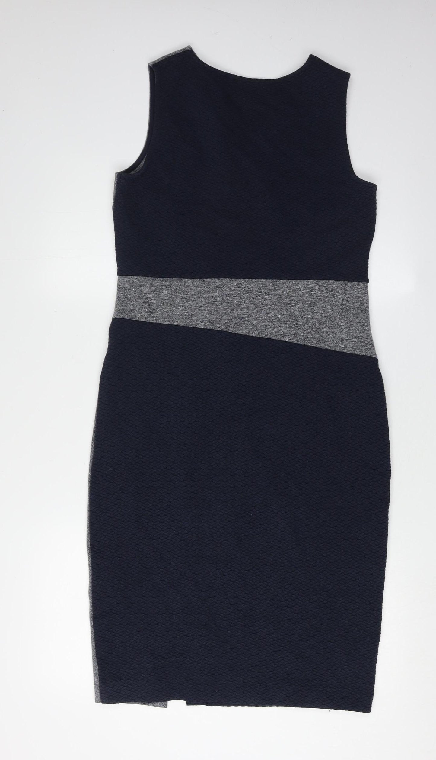 Next Women's Black & Grey Sheath Dress, Size 12
