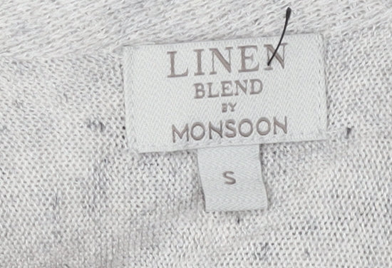 Womens UK Size S Monsoon Grey Pullover Jumper