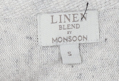 Womens UK Size S Monsoon Grey Pullover Jumper