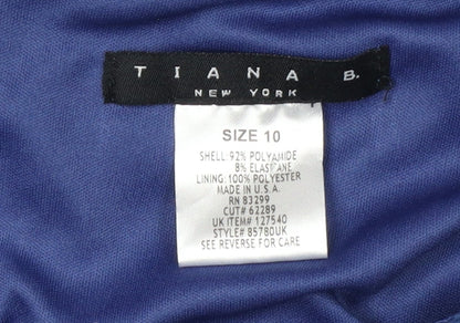TIANA B. Women's Blue Lace A-Line Dress UK 10