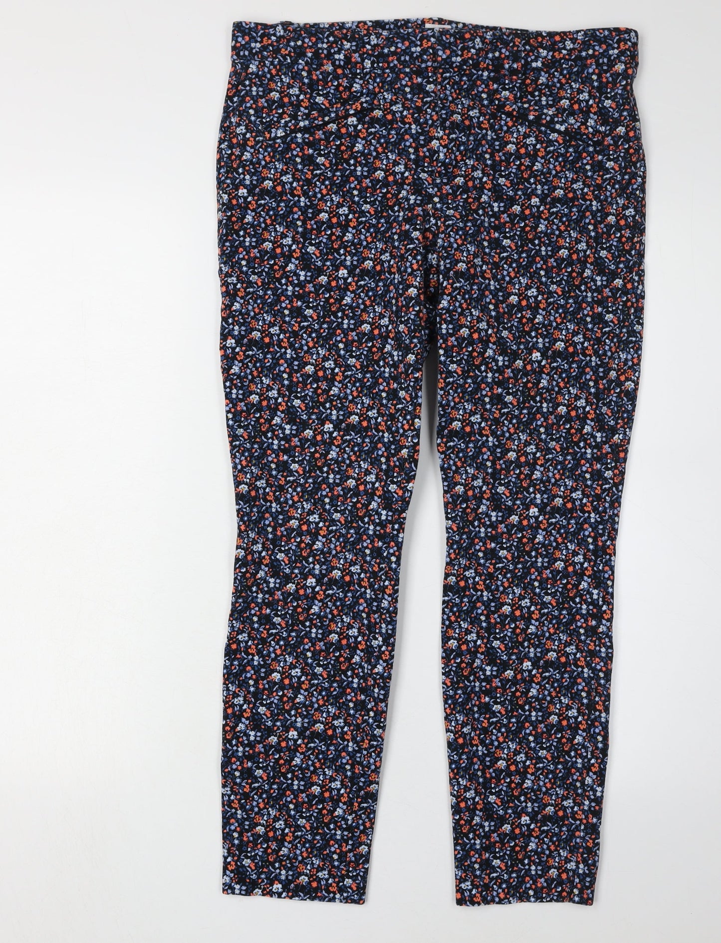 Womens UK Size 6 Gap Slim Fit Casual Multicoloured Trousers