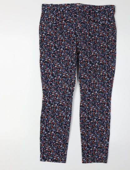 Womens UK Size 6 Gap Slim Fit Casual Multicoloured Trousers