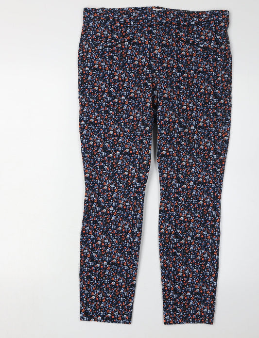 Womens UK Size 6 Gap Slim Fit Casual Multicoloured Trousers