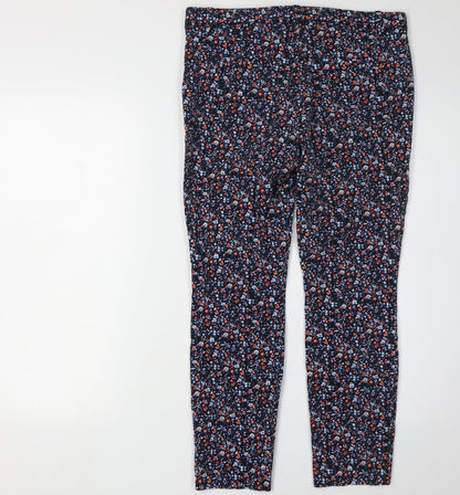 Womens UK Size 6 Gap Slim Fit Casual Multicoloured Trousers