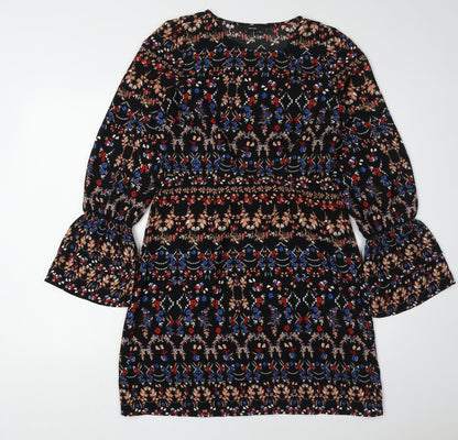Vero Moda Women's Multicoloured Bell Sleeve Dress M