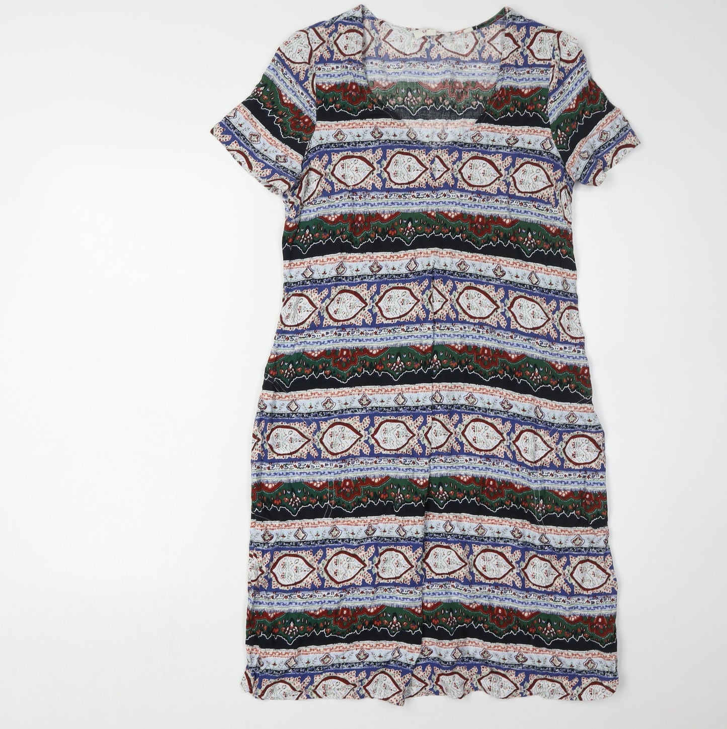 Fat Face Women's Multicoloured Geometric Shift Dress