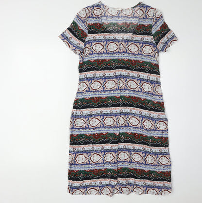 Fat Face Women's Multicoloured Geometric Shift Dress