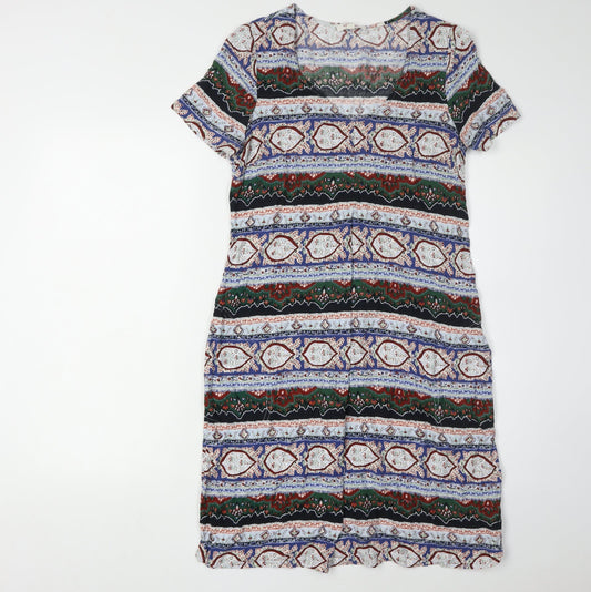 Fat Face Women's Multicoloured Geometric Shift Dress