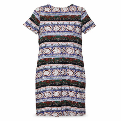 FatFace Women's Multicoloured Geometric Shift Dress