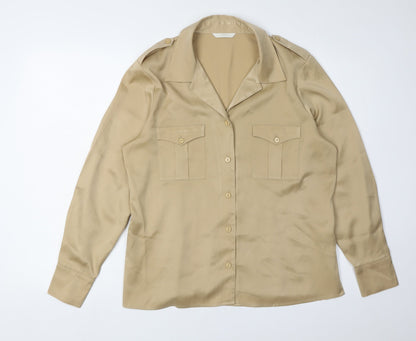 Womens UK Size 16 Marks and Spencer Beige  Blouse