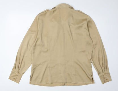 Womens UK Size 16 Marks and Spencer Beige  Blouse