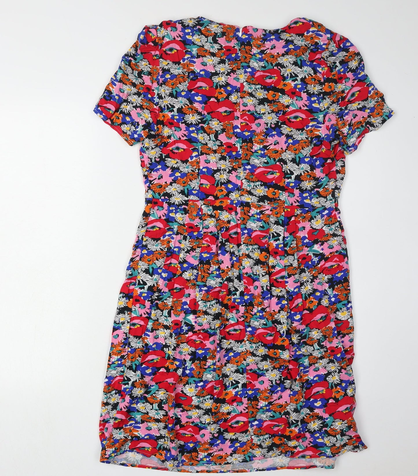 Poem Women's Multicoloured Floral Shift Dress Size 12