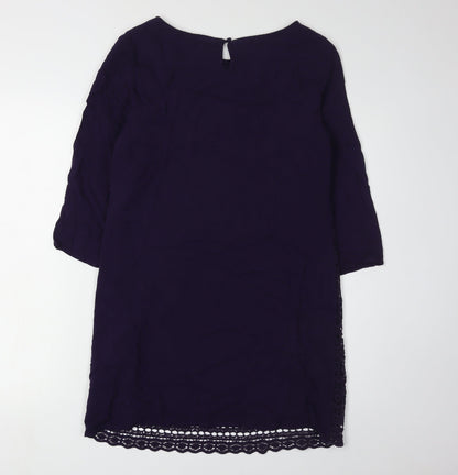 White Stuff Women's Purple Shift Dress Size 10