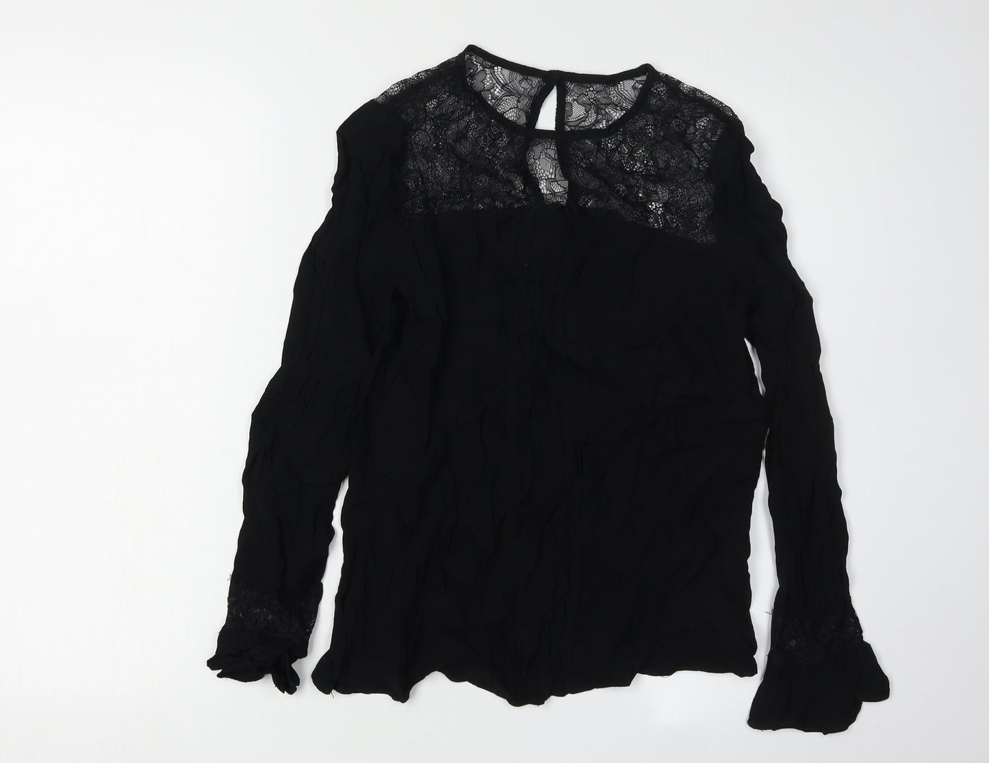 Womens UK Size 10 Monsoon Black  Blouse
