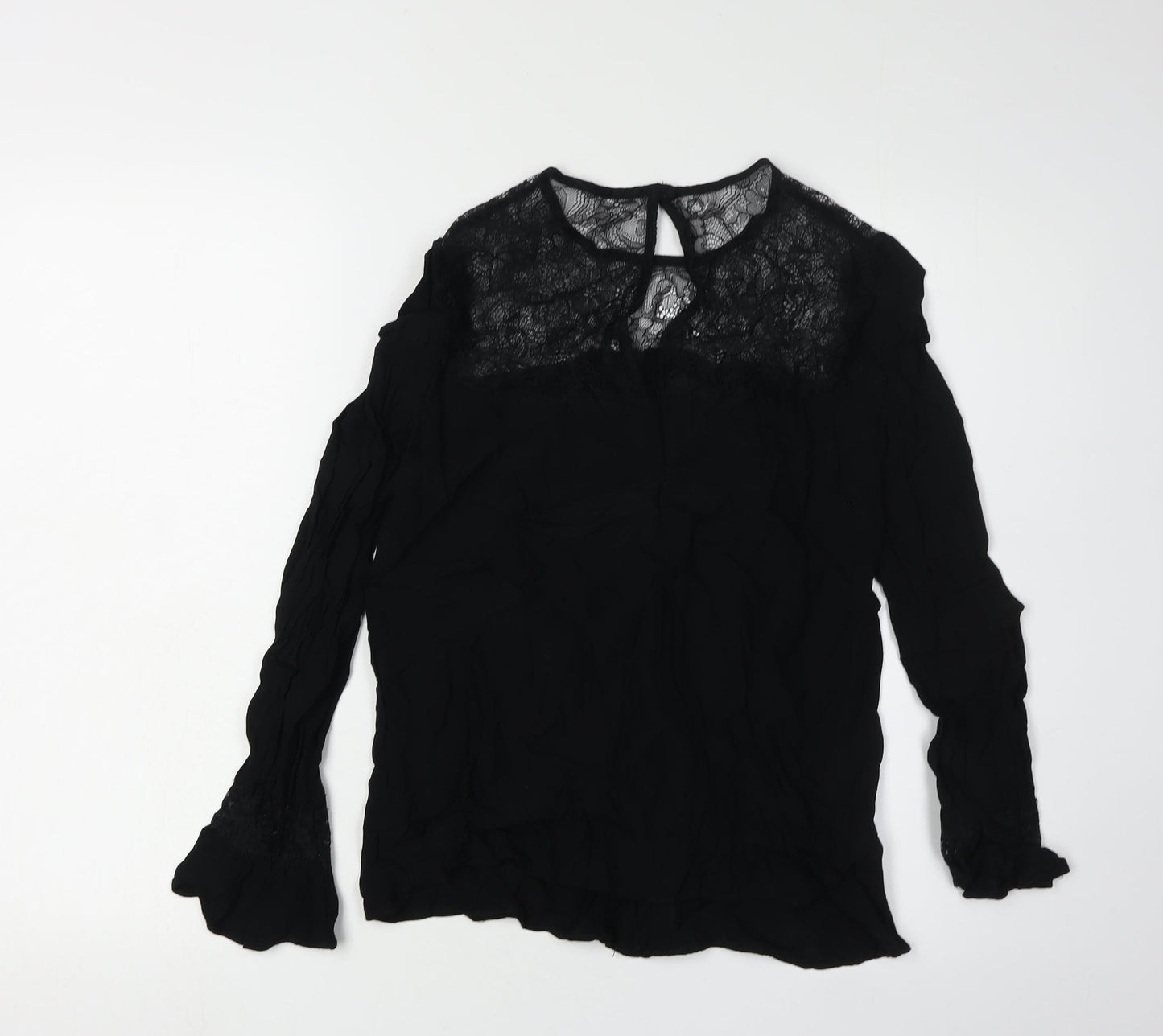 Womens UK Size 10 Monsoon Black  Blouse