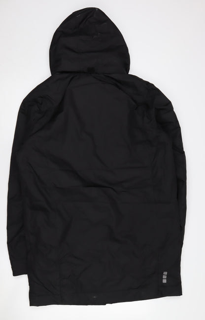 Mens UK Size S Elevate Black Parka Coat