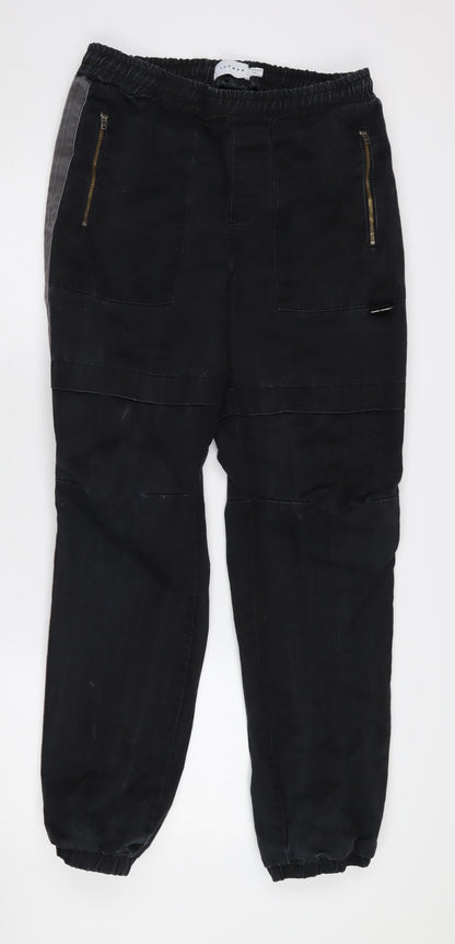 Topman Men's Black Jogger Trousers Size 32