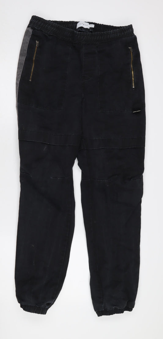 Topman Men's Black Jogger Trousers Size 32