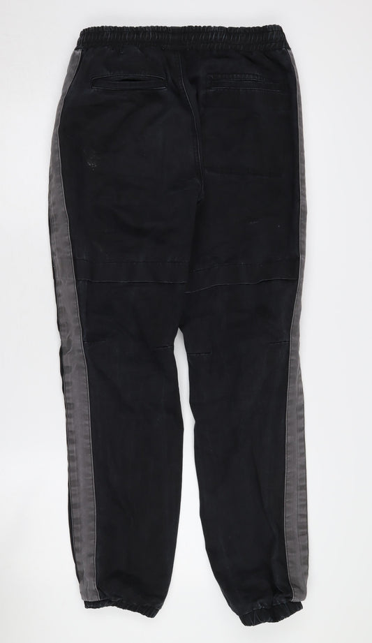 Topman Men's Black Jogger Trousers Size 32