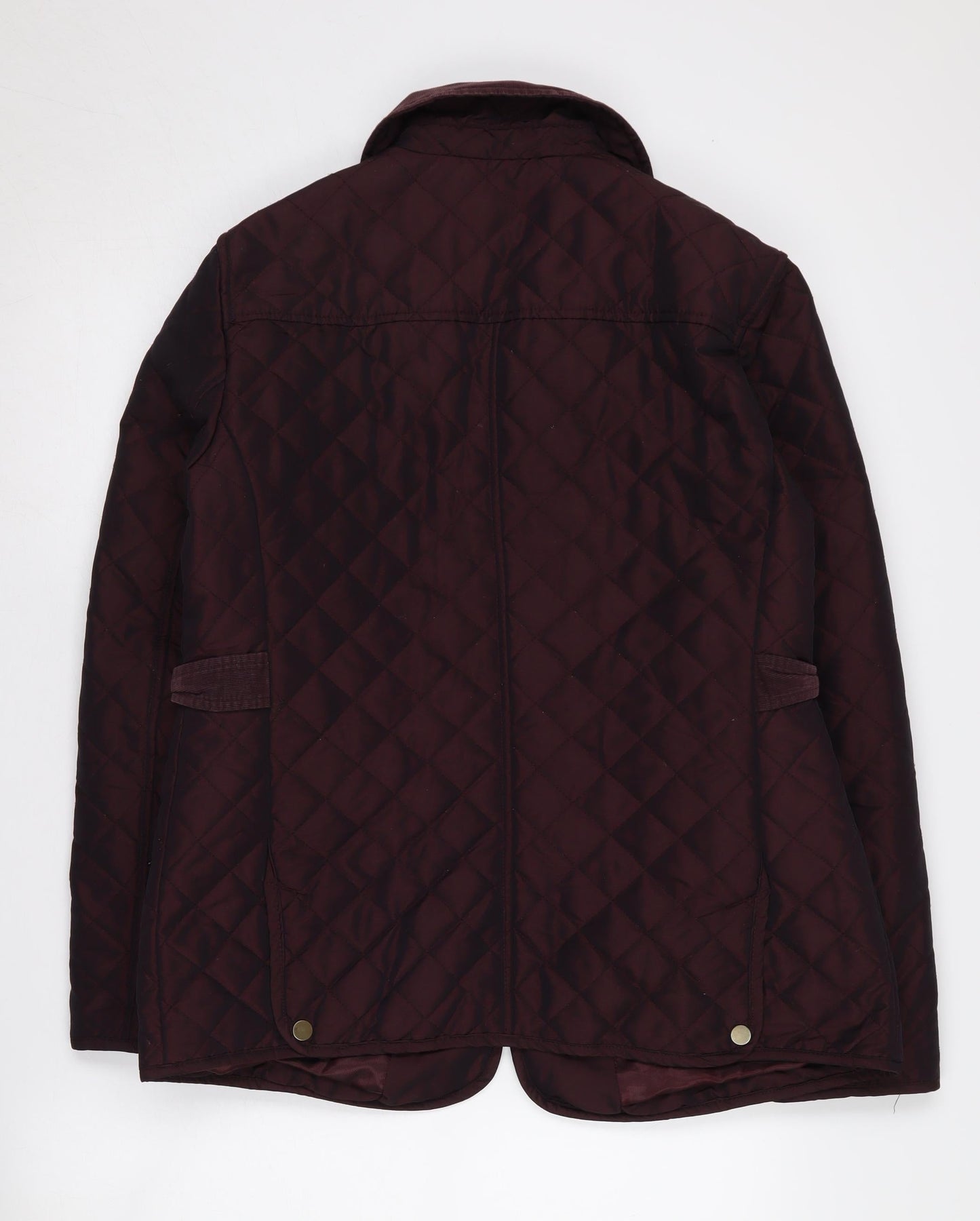 Womens UK Size 12 CC Brown Quilted Coat