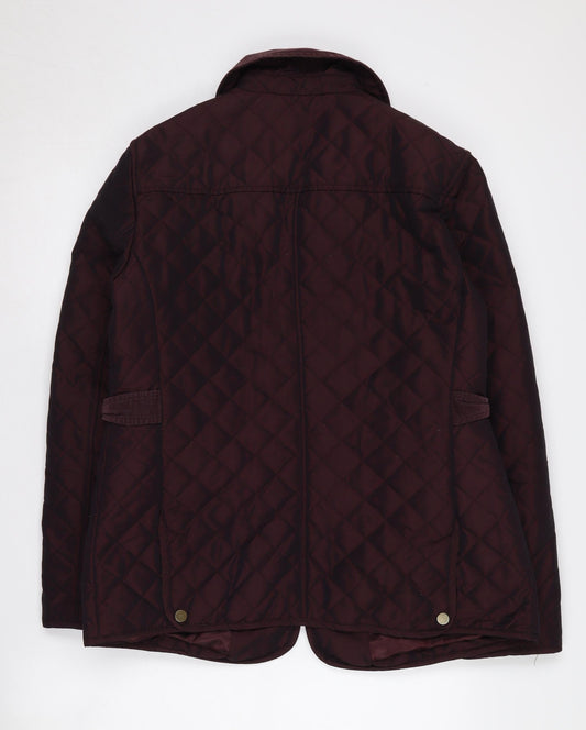 Womens UK Size 12 CC Brown Quilted Coat