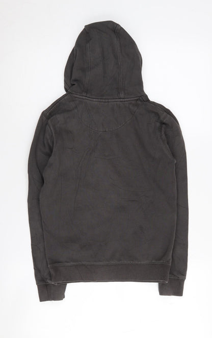 Farah Jeans Boys Black Pullover Hoodie, Size 10-11Y
