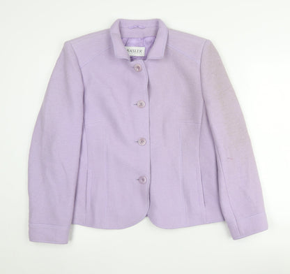 Basler Women's Purple Wool Suit Jacket Size 14