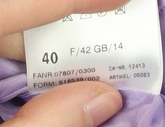 Basler Women's Purple Wool Suit Jacket Size 14