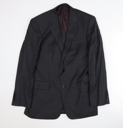 Mens UK Size 38 Chester Barrie Regular Black Suit Jacket