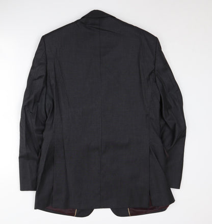 Mens UK Size 38 Chester Barrie Regular Black Suit Jacket