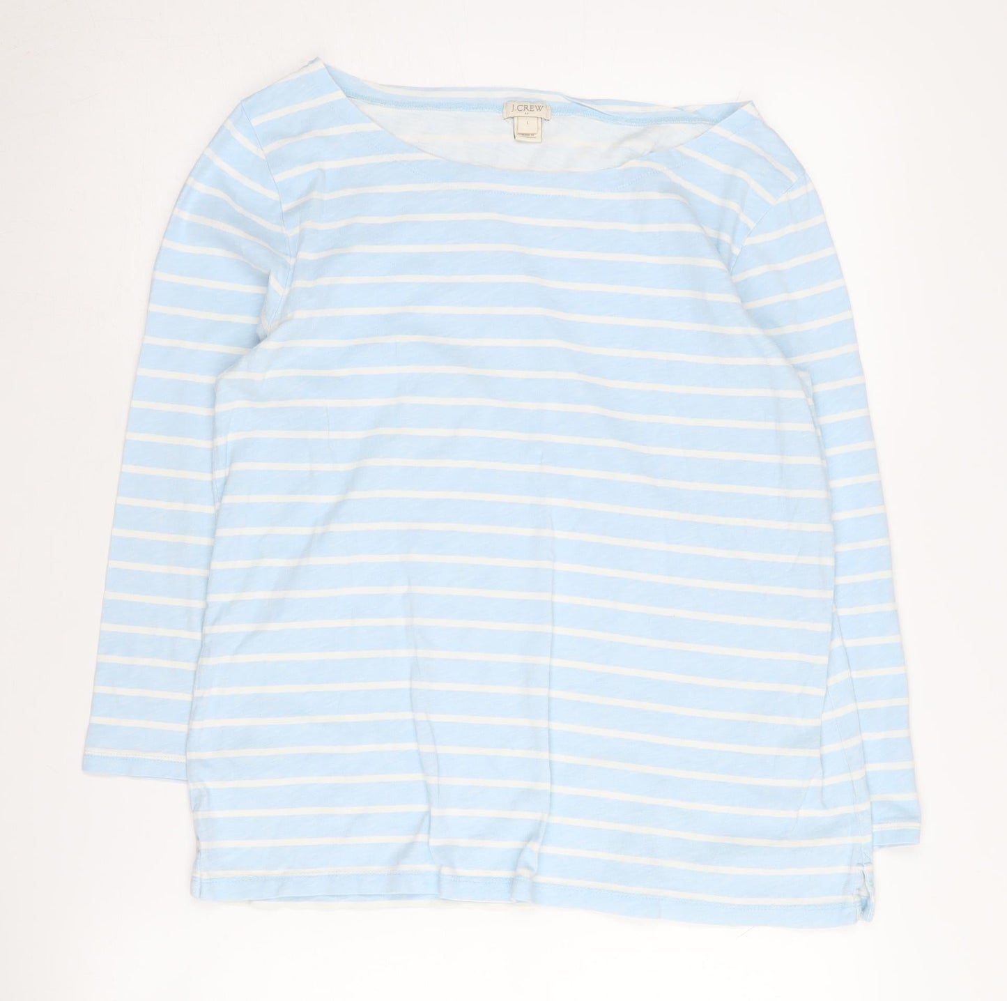 Womens UK Size L J.CREW Blue Basic T-Shirt
