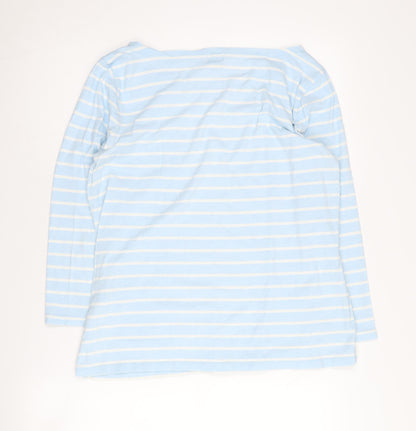 Womens UK Size L J.CREW Blue Basic T-Shirt