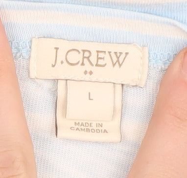 Womens UK Size L J.CREW Blue Basic T-Shirt