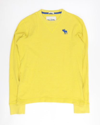 Abercrombie Boys Yellow Cotton Pullover XL