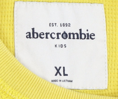 Abercrombie Boys Yellow Cotton Pullover XL