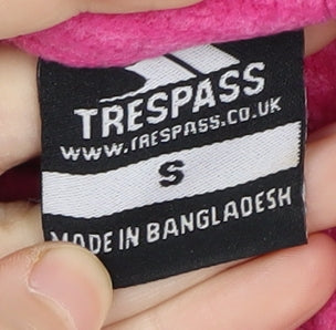 Womens UK Size S Trespass Pink Basic Jacket