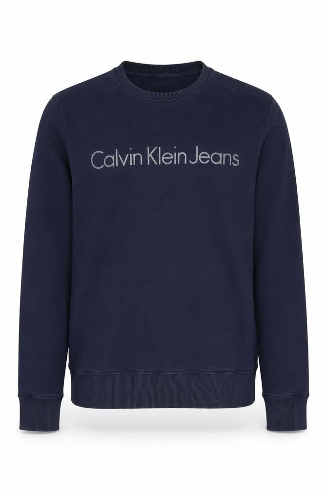 Mens UK Size M Calvin Klein Jeans Blue Pullover Sweatshirt
