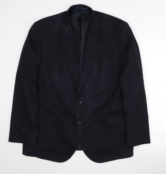 Mens UK Size 46 Marks and Spencer Regular Blue Suit Jacket
