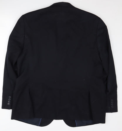 Mens UK Size 46 Marks and Spencer Regular Blue Suit Jacket