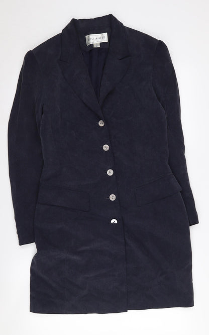 Austin Reed Women's Black Silk Long Suit Jacket UK 10