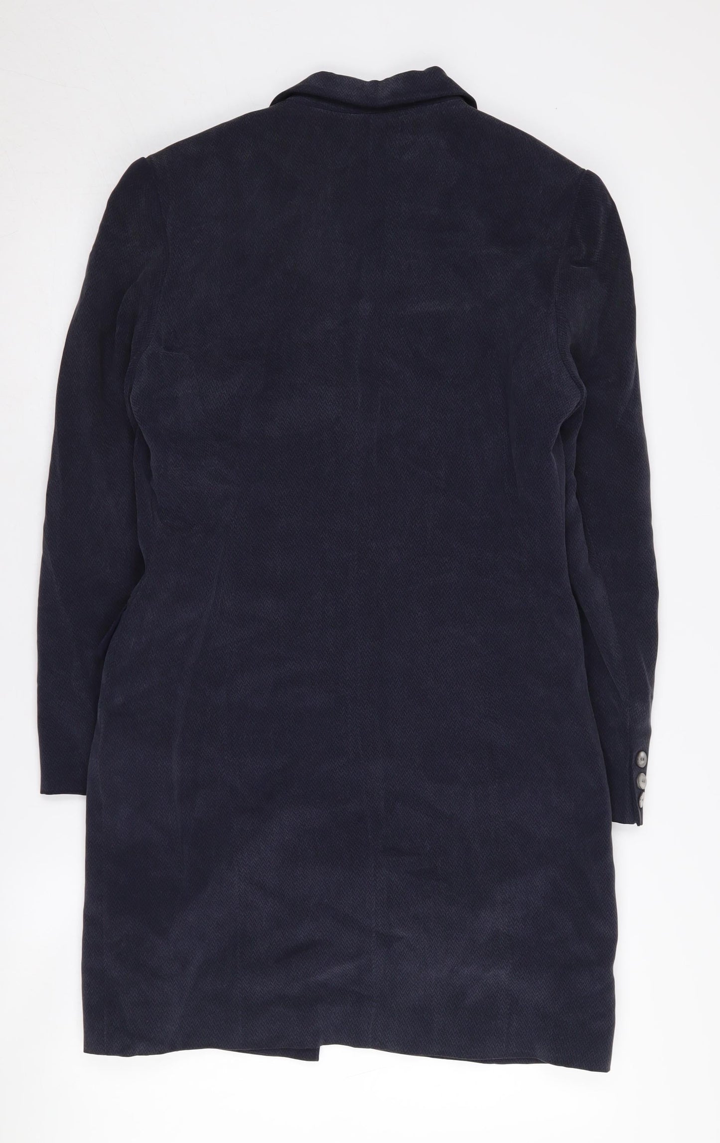 Austin Reed Women's Black Silk Long Suit Jacket UK 10