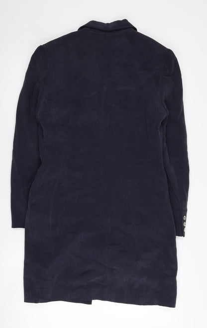 Austin Reed Women's Black Silk Long Suit Jacket UK 10