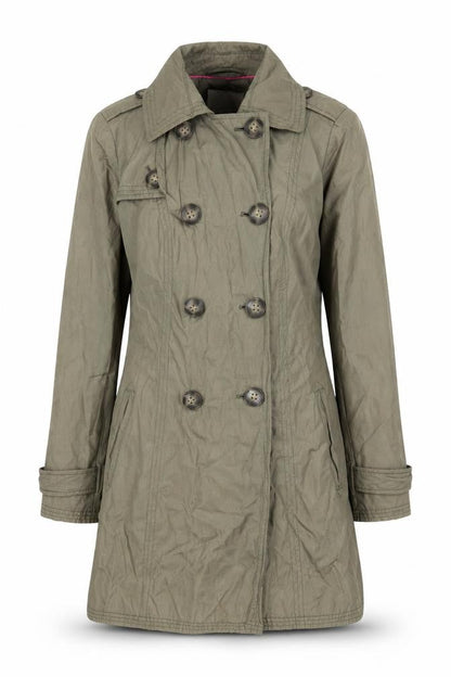 Womens UK Size 10 John Lewis Green Trench Coat