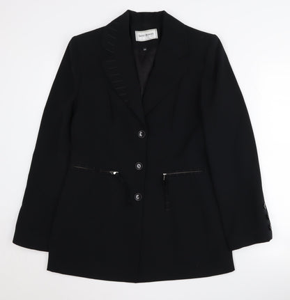 Saint-Honore Women's Black Suit Jacket Size 10